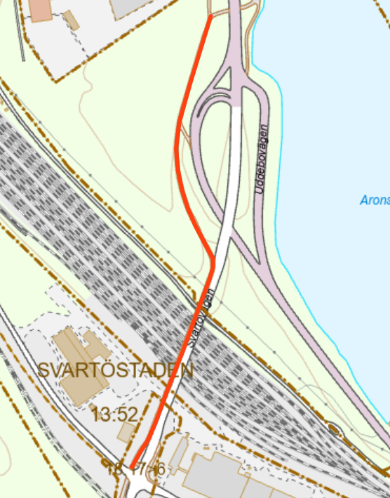 Karta som visar var den nya Hertsökolan byggs