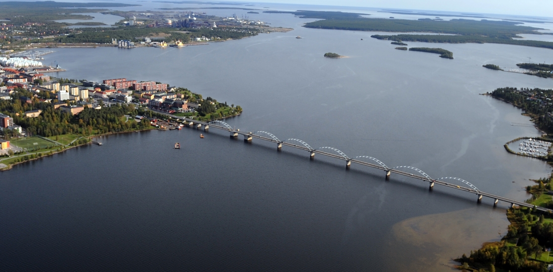 Vy över Lule älv